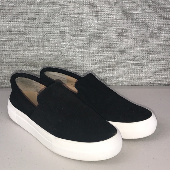 vince camuto black slip on sneakers